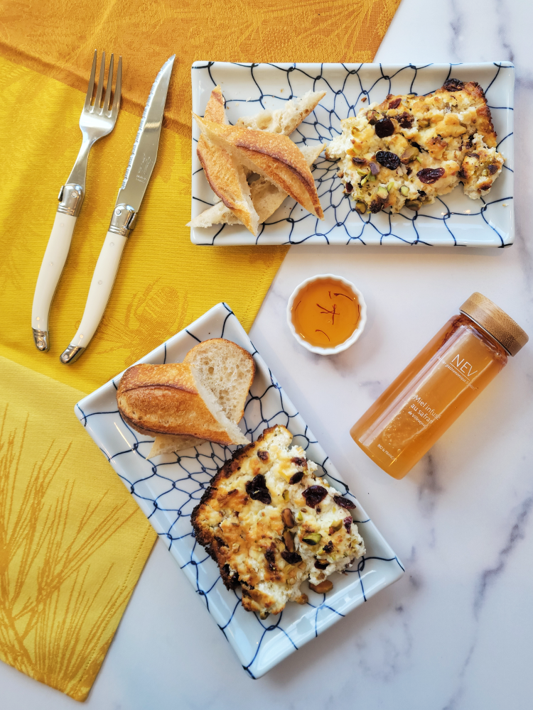 Baked Goat Cheese with Pistachio &&nbsp;Cranberries